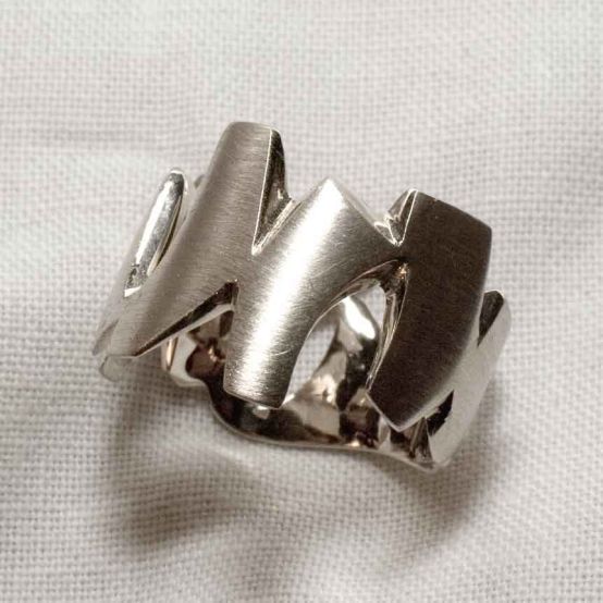 Bague Destruc en or palladié