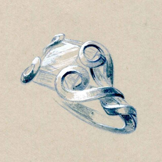 Bague Entre 2 dessin